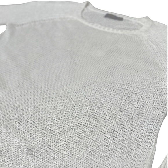Polo by Ralph Lauren 100% Linen Open Knit Long Sleeve Crewneck Sweater Size M - Picture 5 of 7